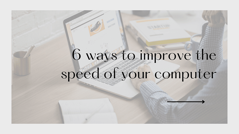 6 ways to increase the speed of the computer